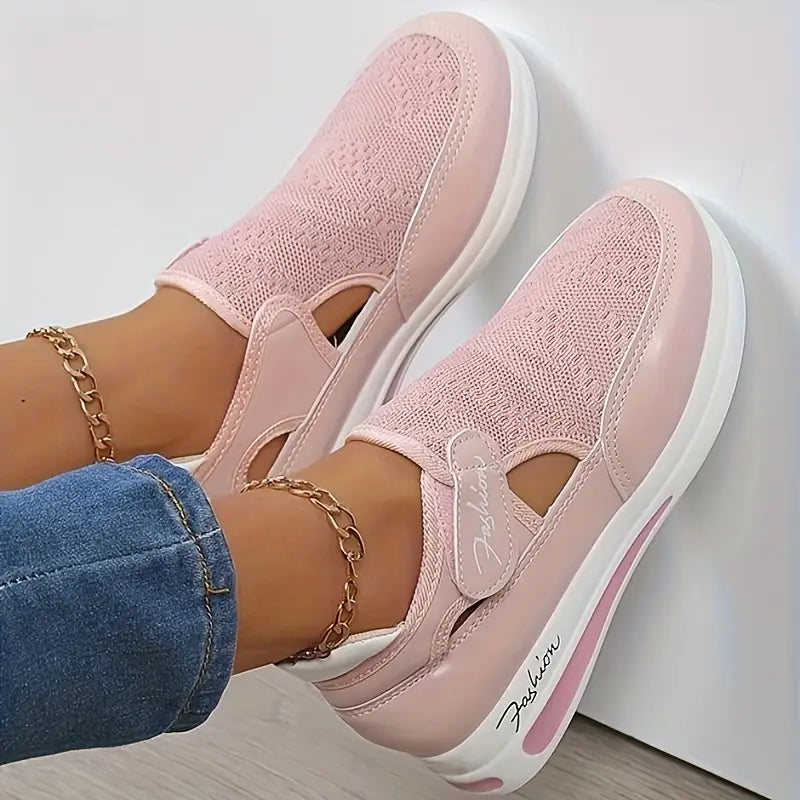 Fashion - Zapatillas de plataforma con diseño casual