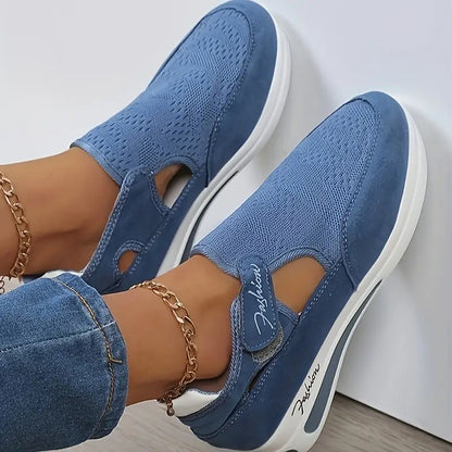 Fashion - Zapatillas de plataforma con diseño casual