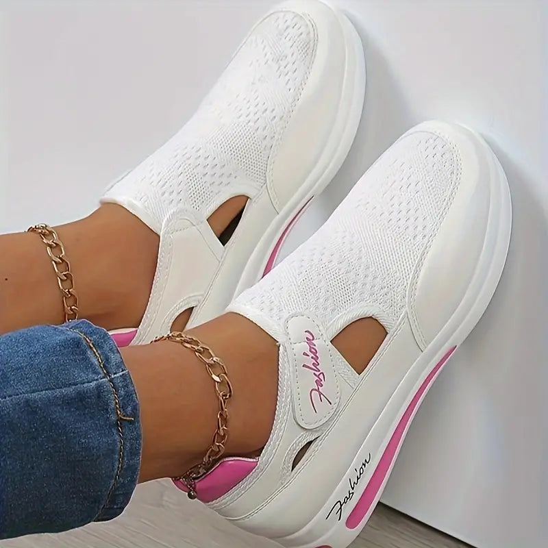 Fashion - Zapatillas de plataforma con diseño casual