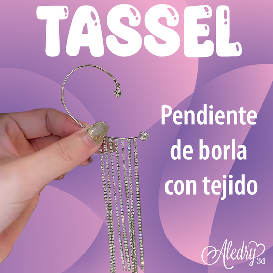 Tassel® - Pendiente de borla con tejido