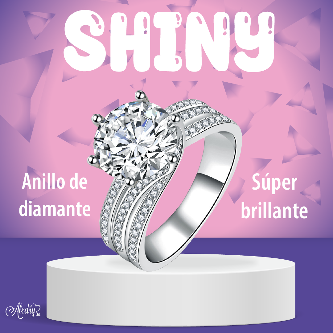 SHINY® Anillo de diamante